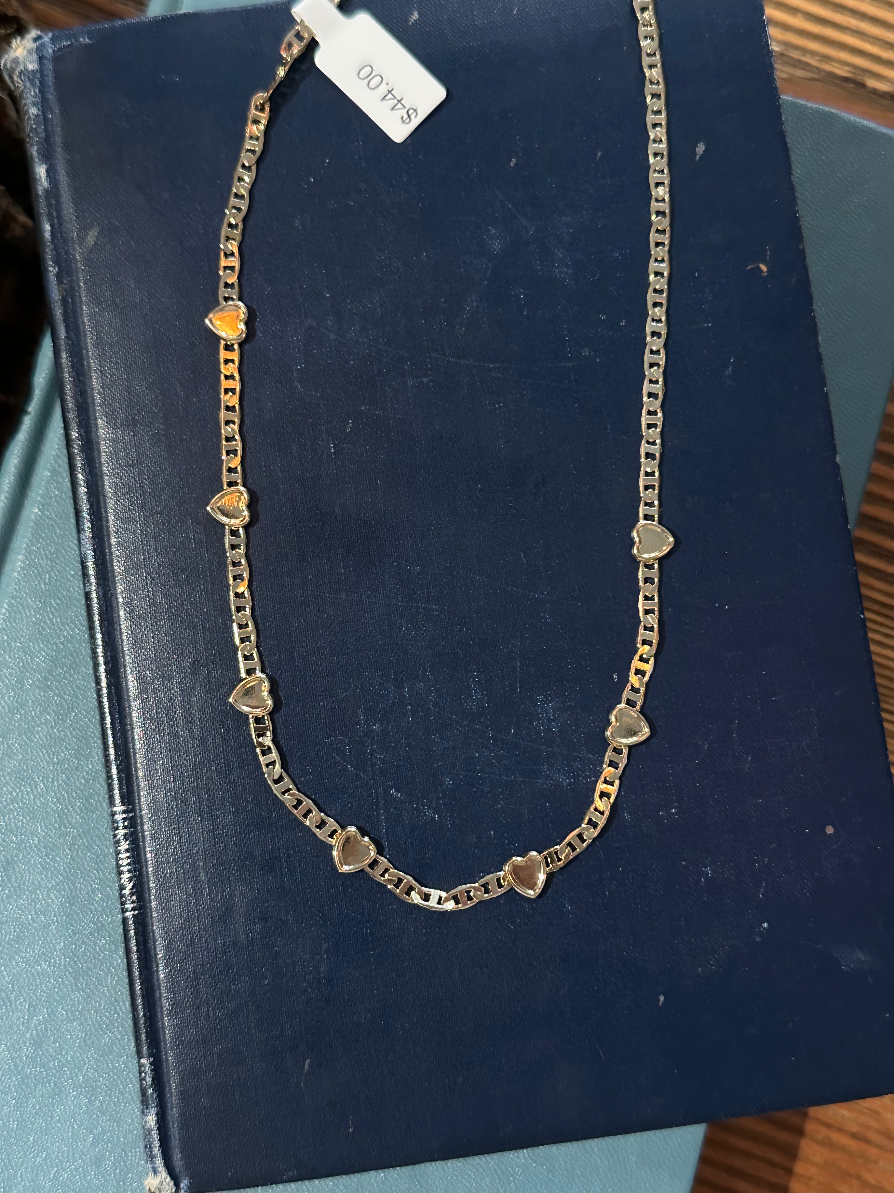 Heart Chain Choker Necklace