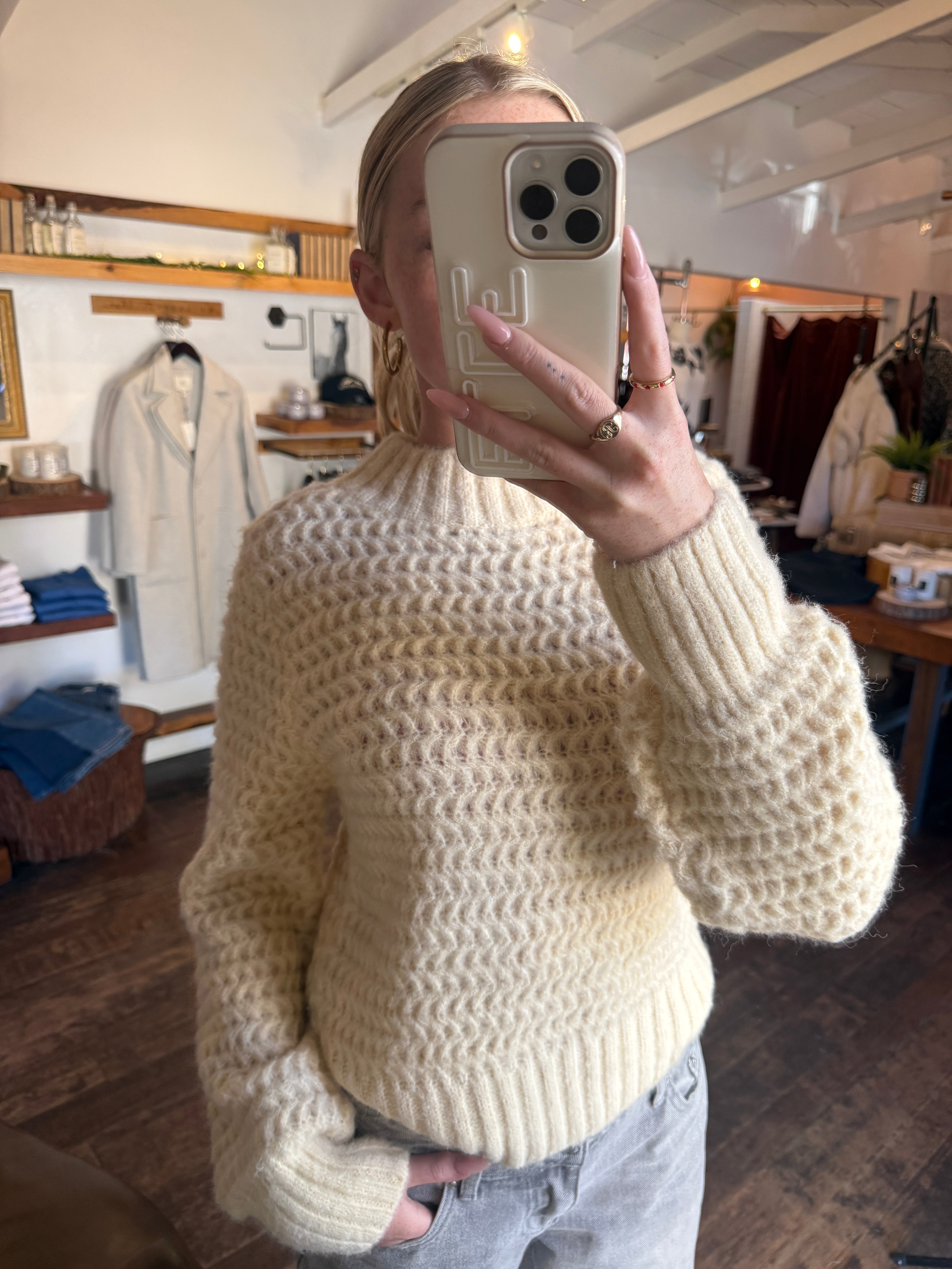 Ivory Chunky Sweater
