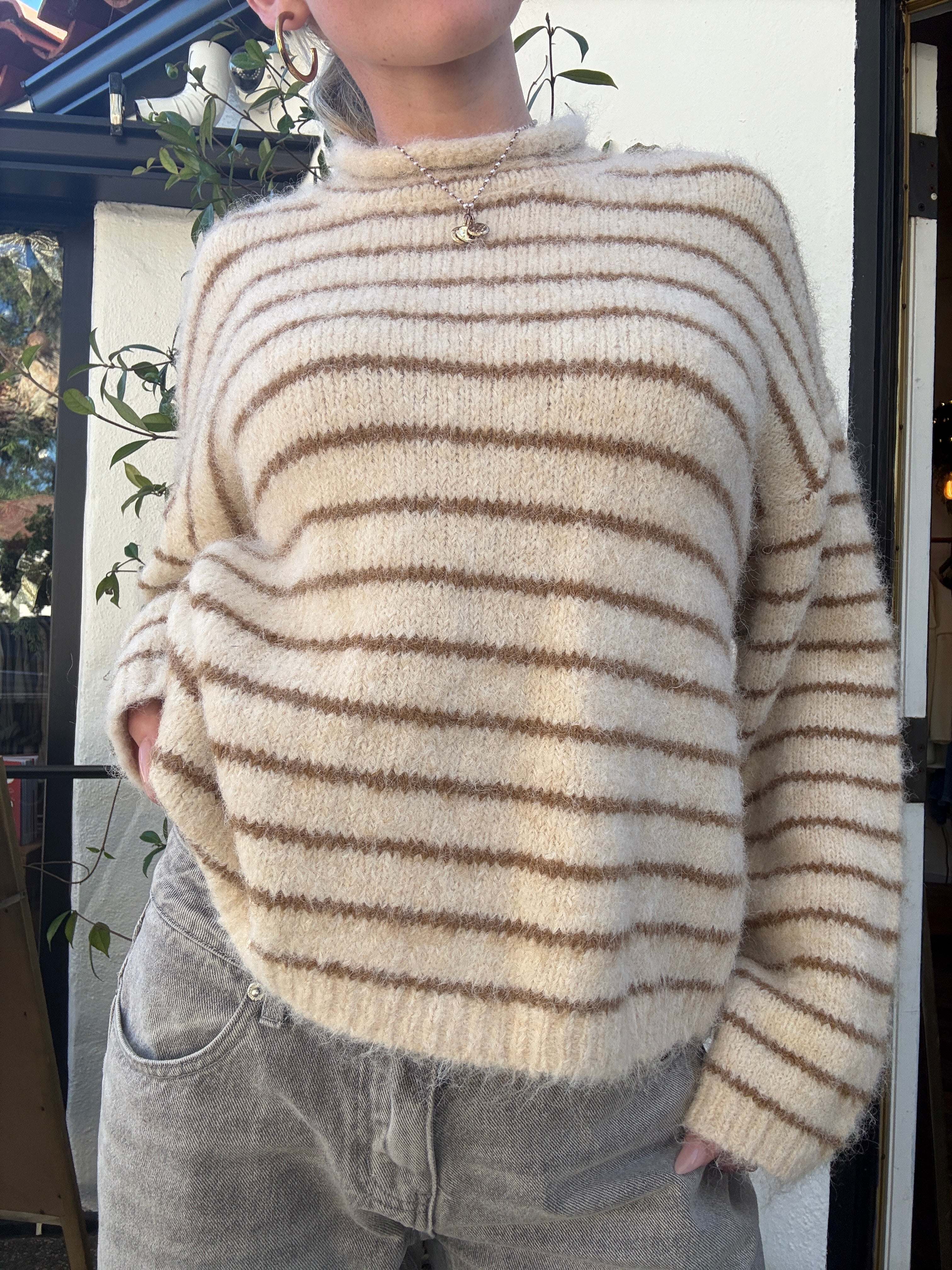 Carmel Stripe Sweater