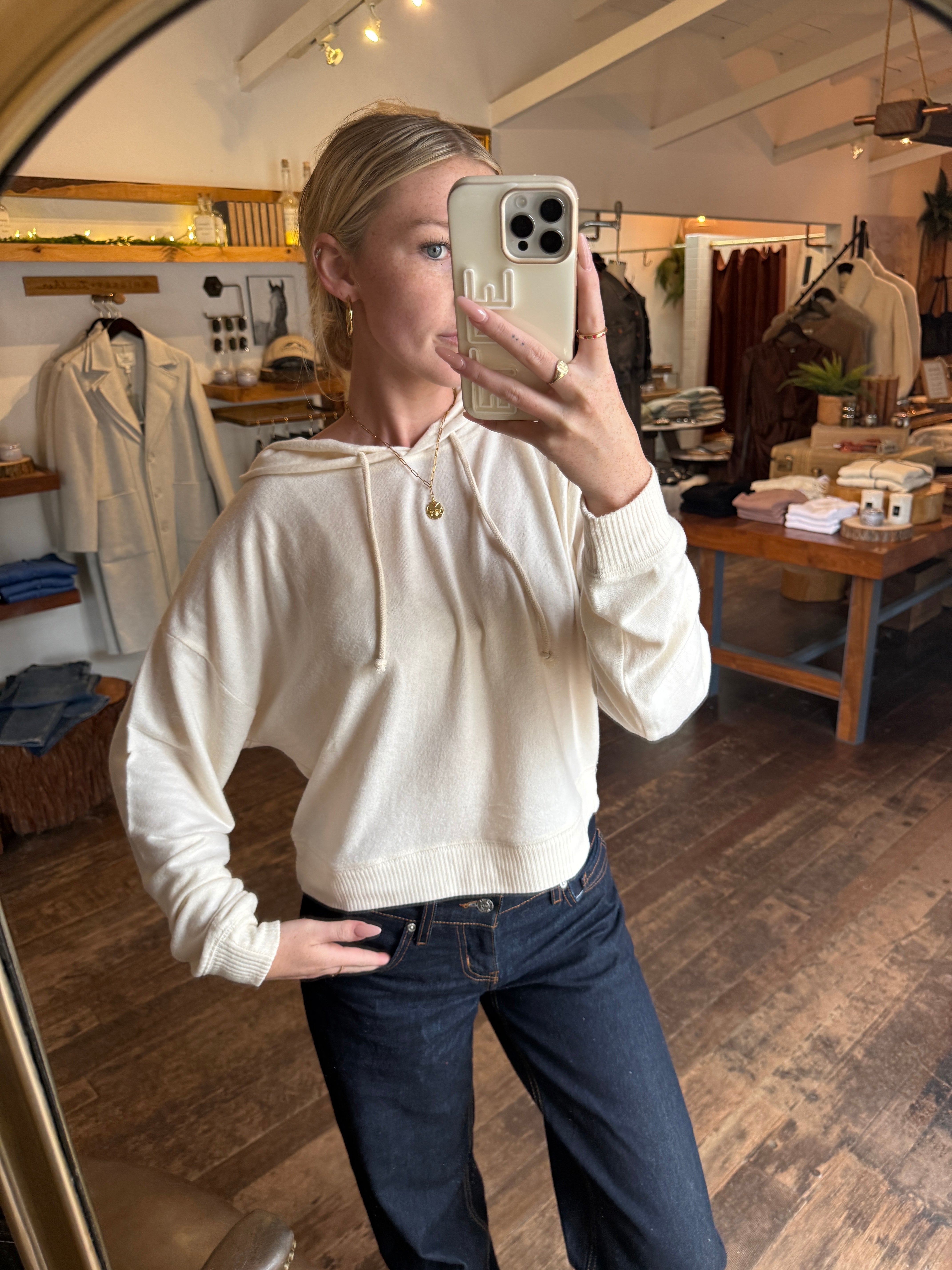 Cream Super Soft Hoodie