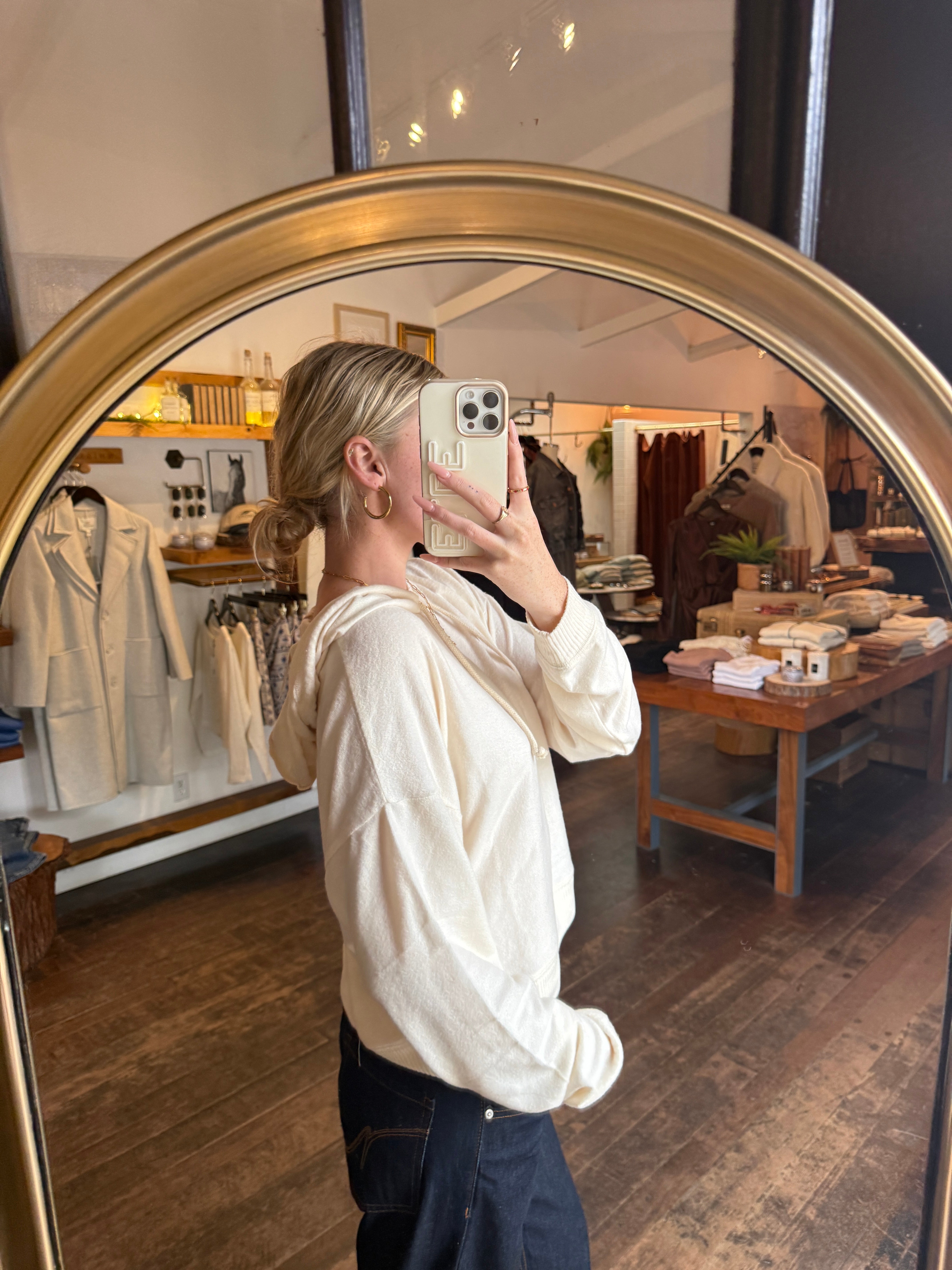 Cream Super Soft Hoodie