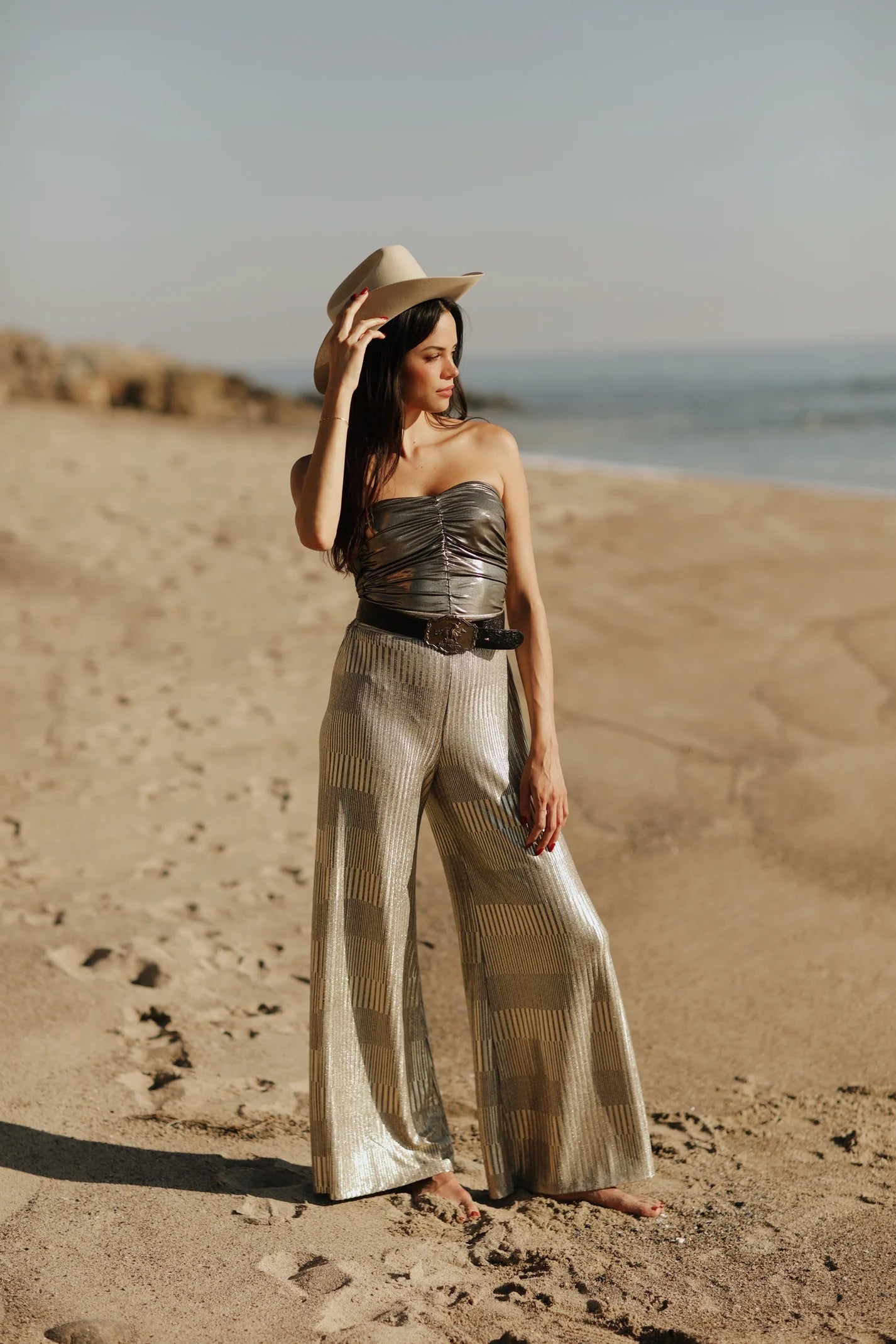 Gold Metallic Pant