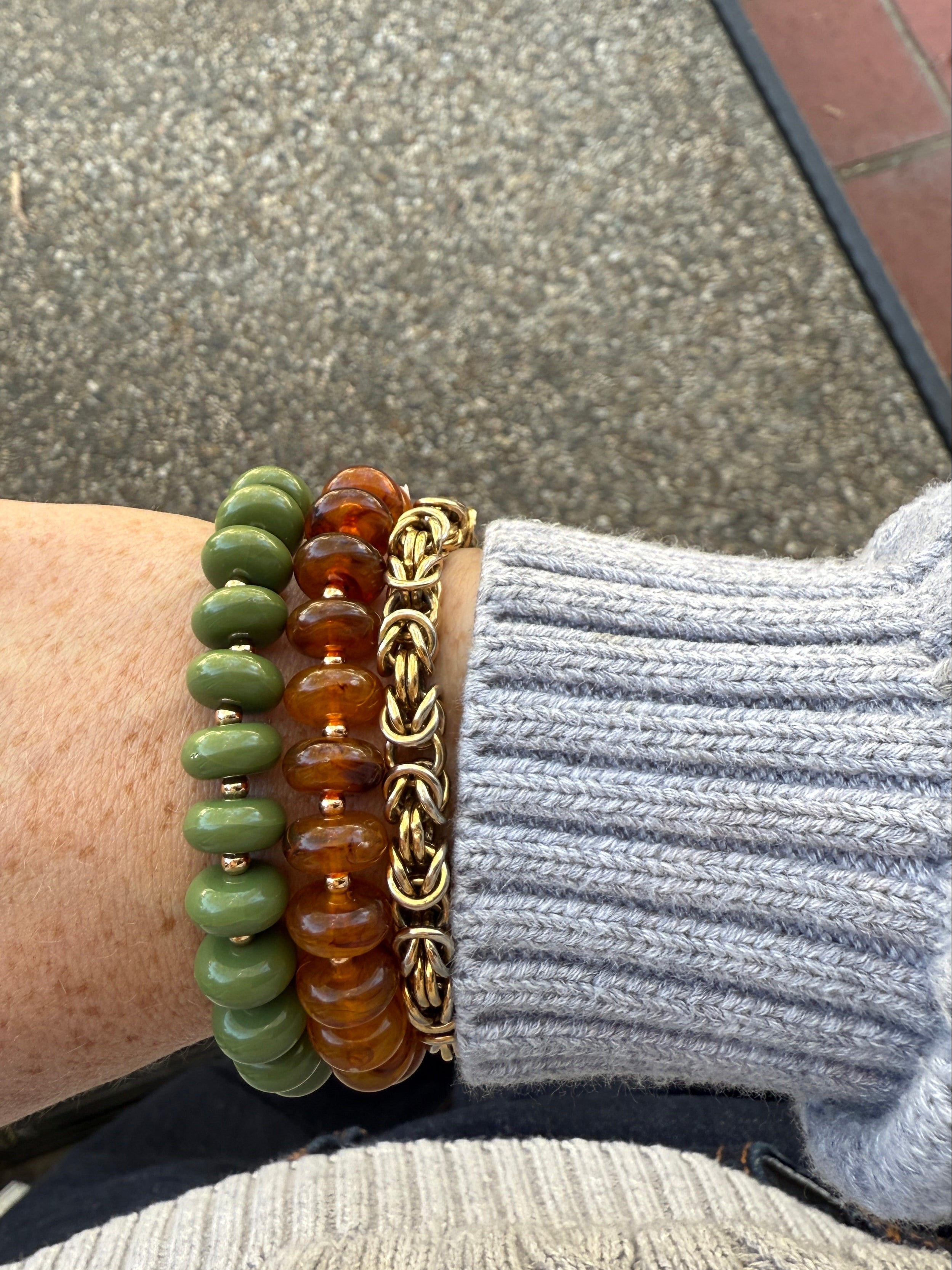 Amber Bead Bracelet