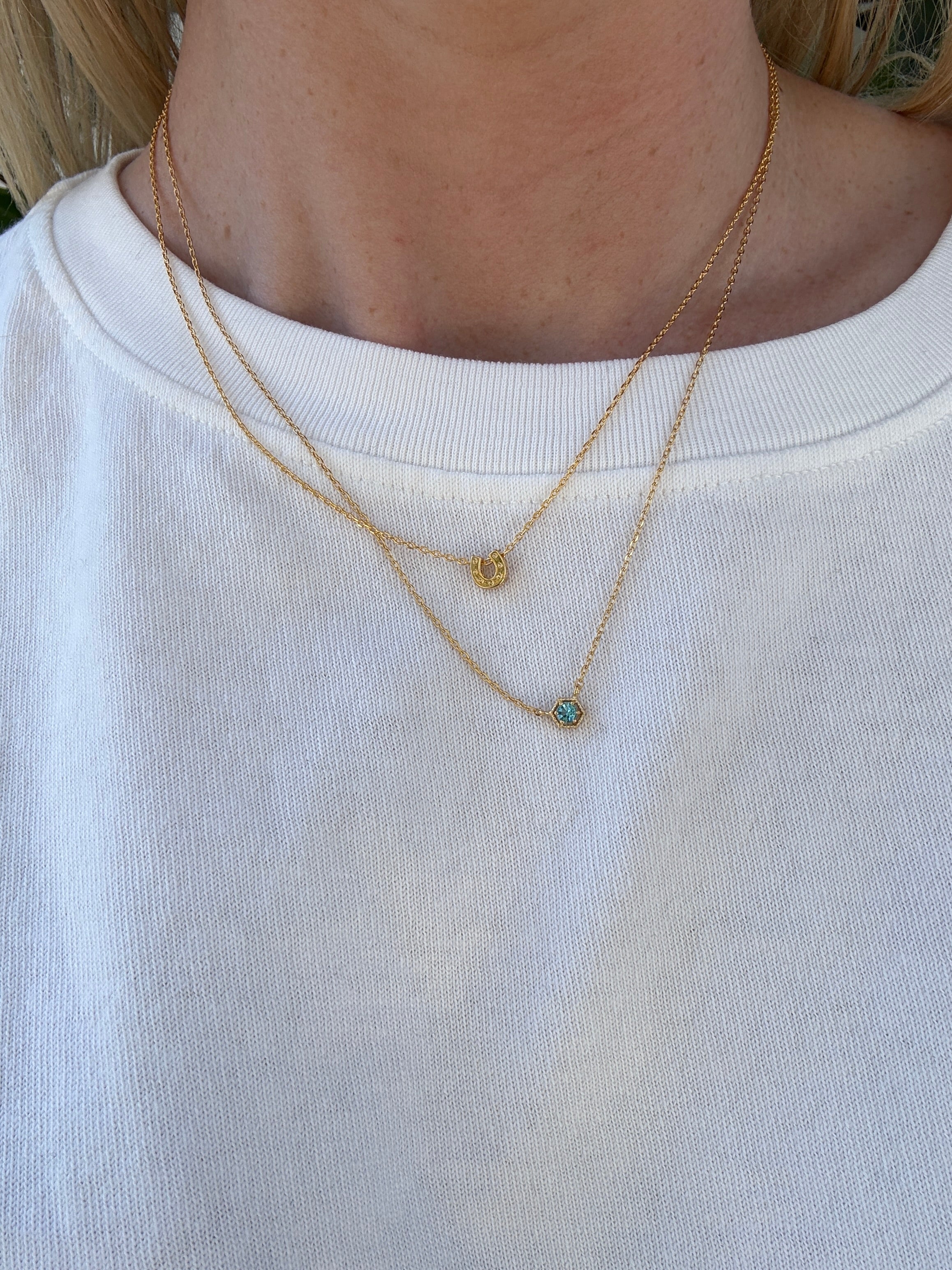 March Stone Necklace