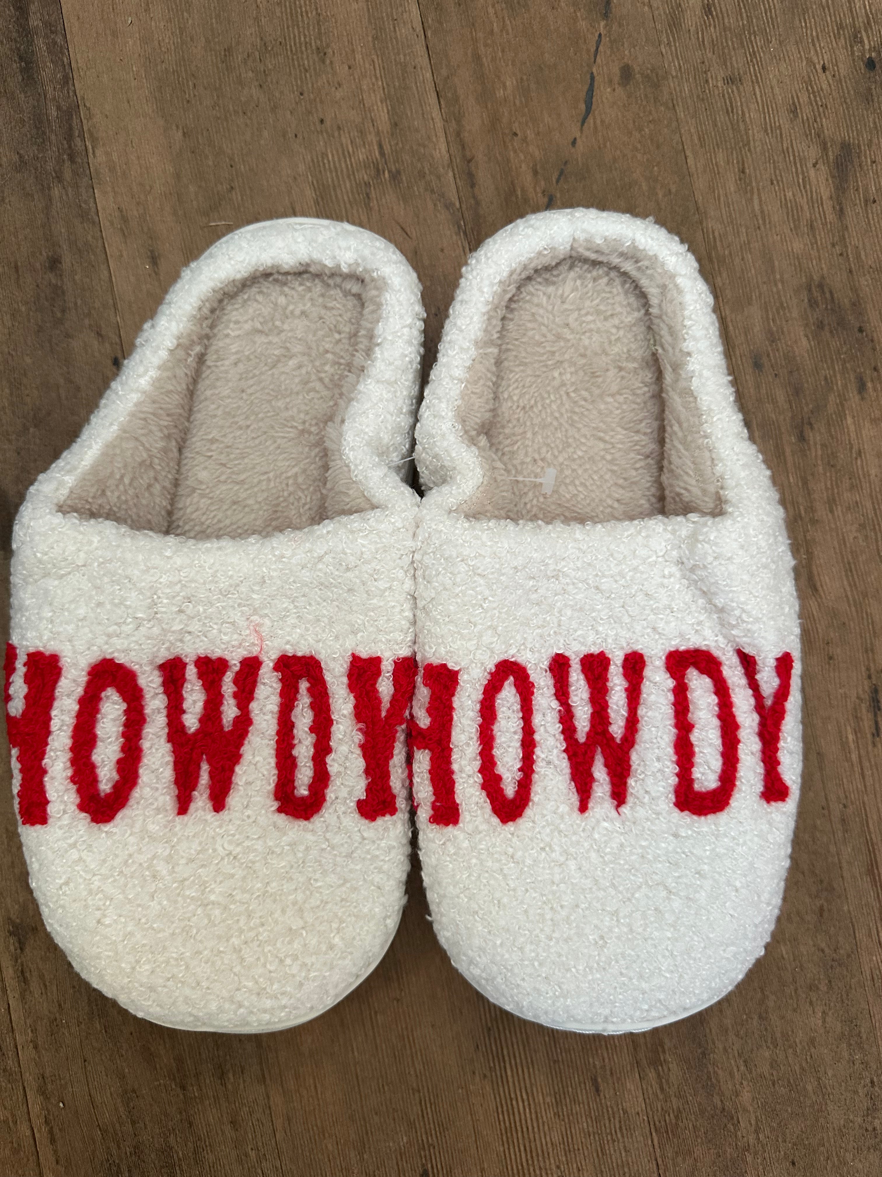 Ivory Howdy Slippers