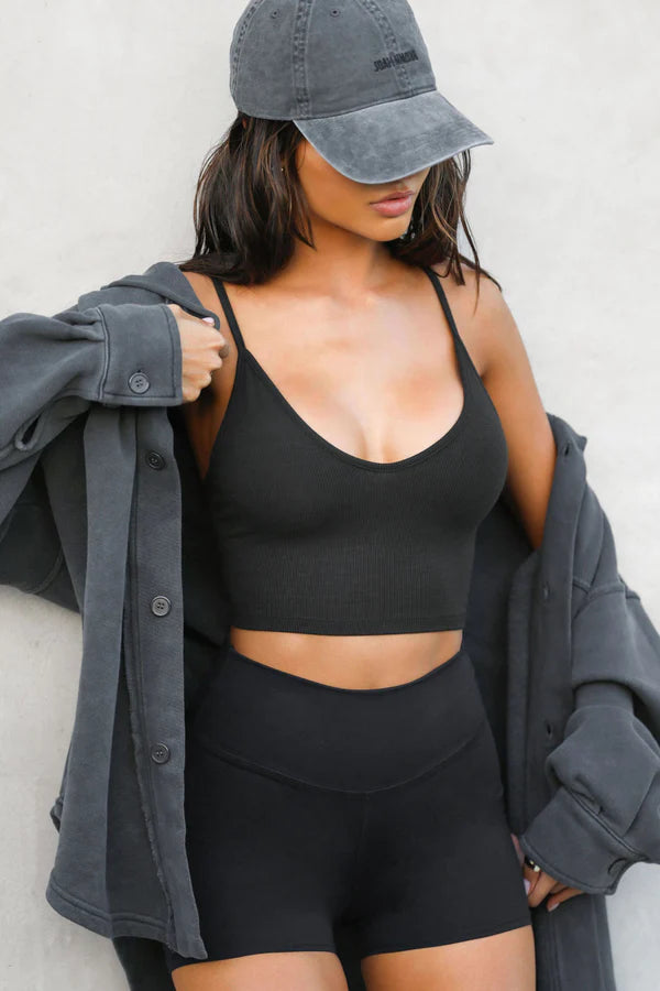 Vintage Black Strappy Tank