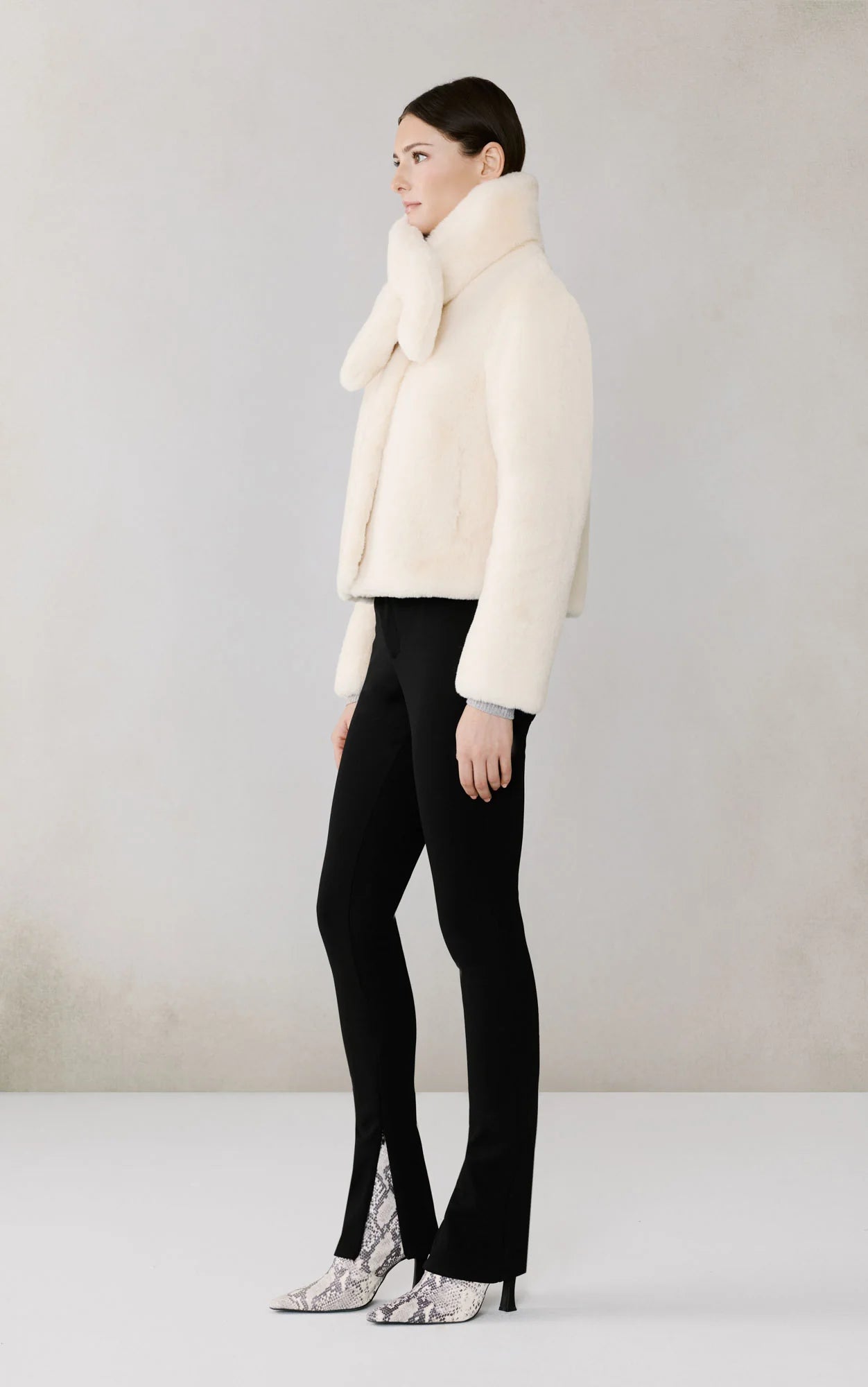 Powder Faux Fur Kendell