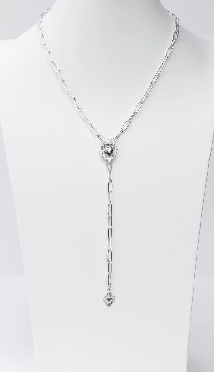 Silver La Reina Cubana Necklace