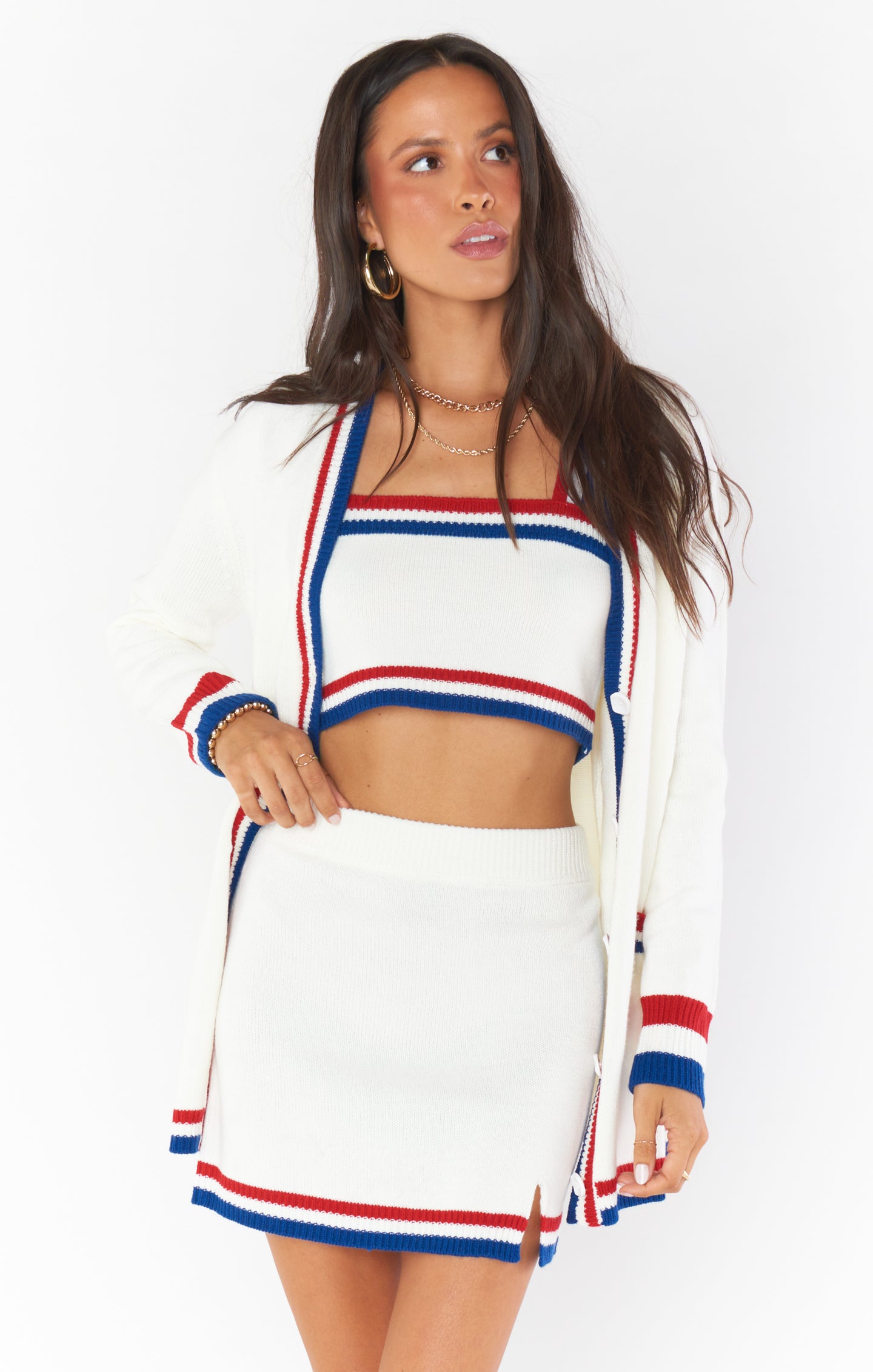 USA Stripe Lambert Cardigan