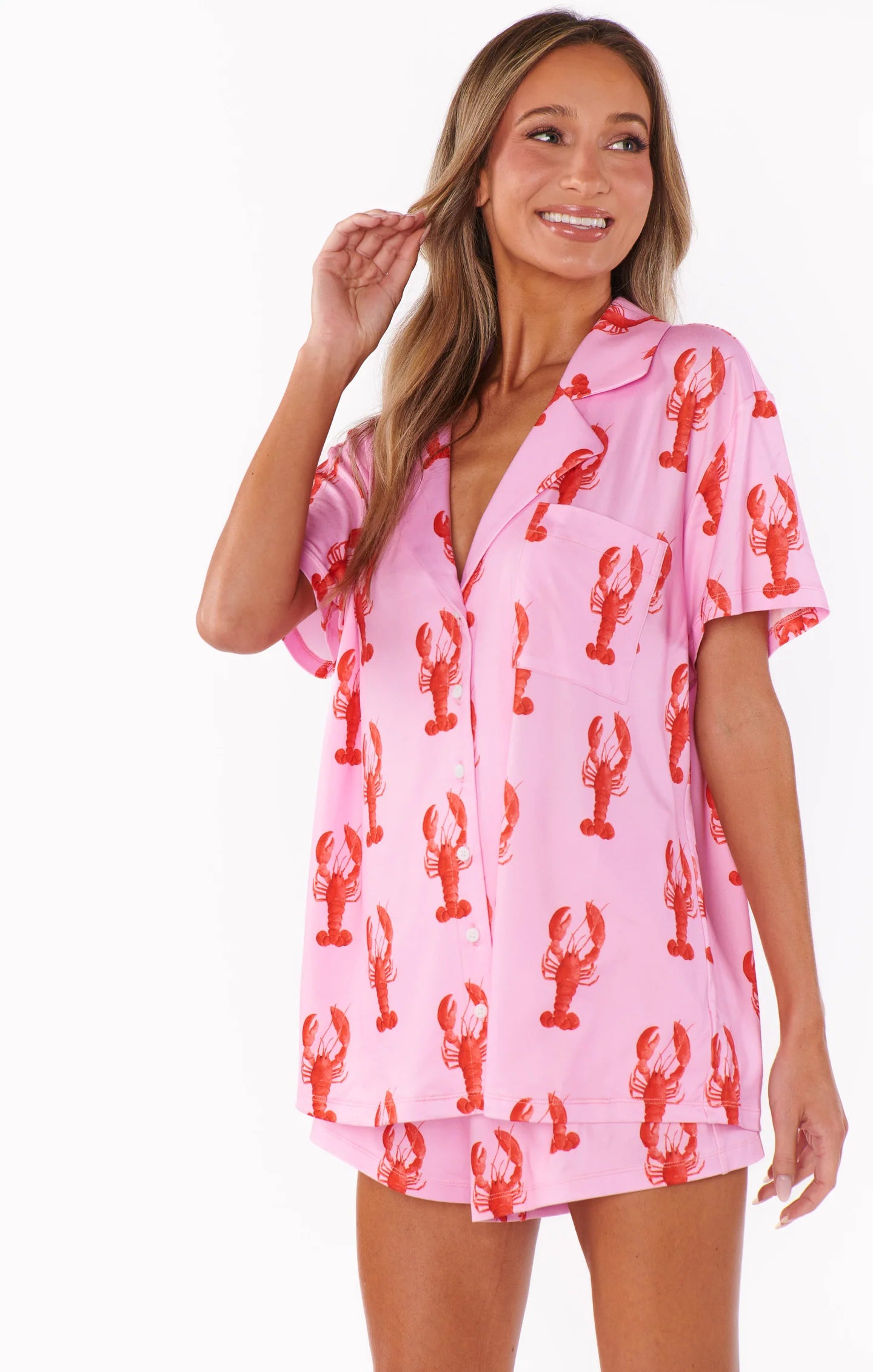 Pink Lobster PJ Set