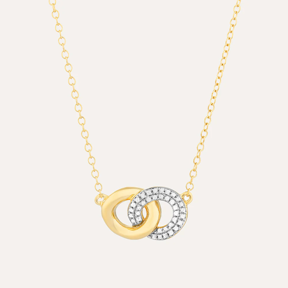 Entwined Discs Necklace