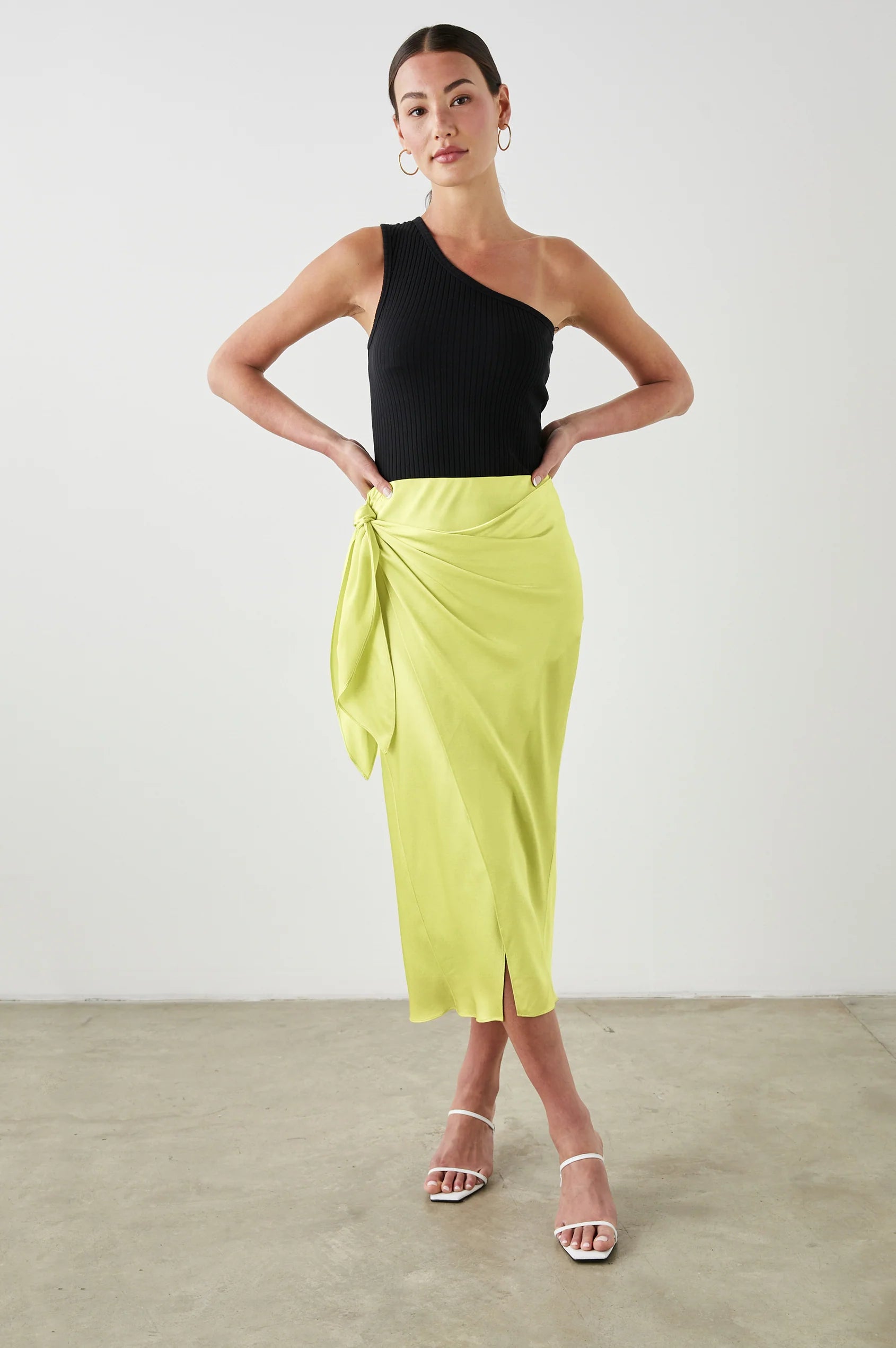 Chartreuse Adrienne Skirt
