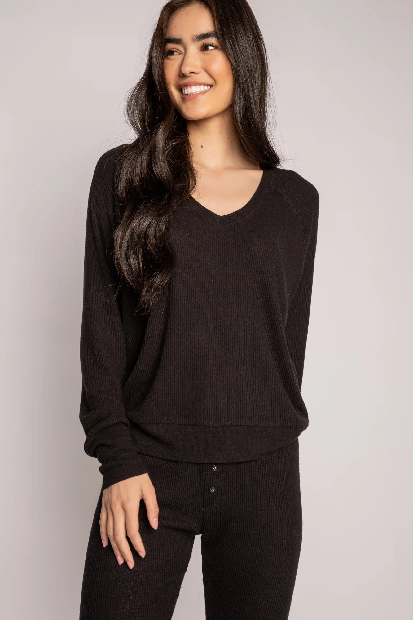 Black Textured Lounge Set