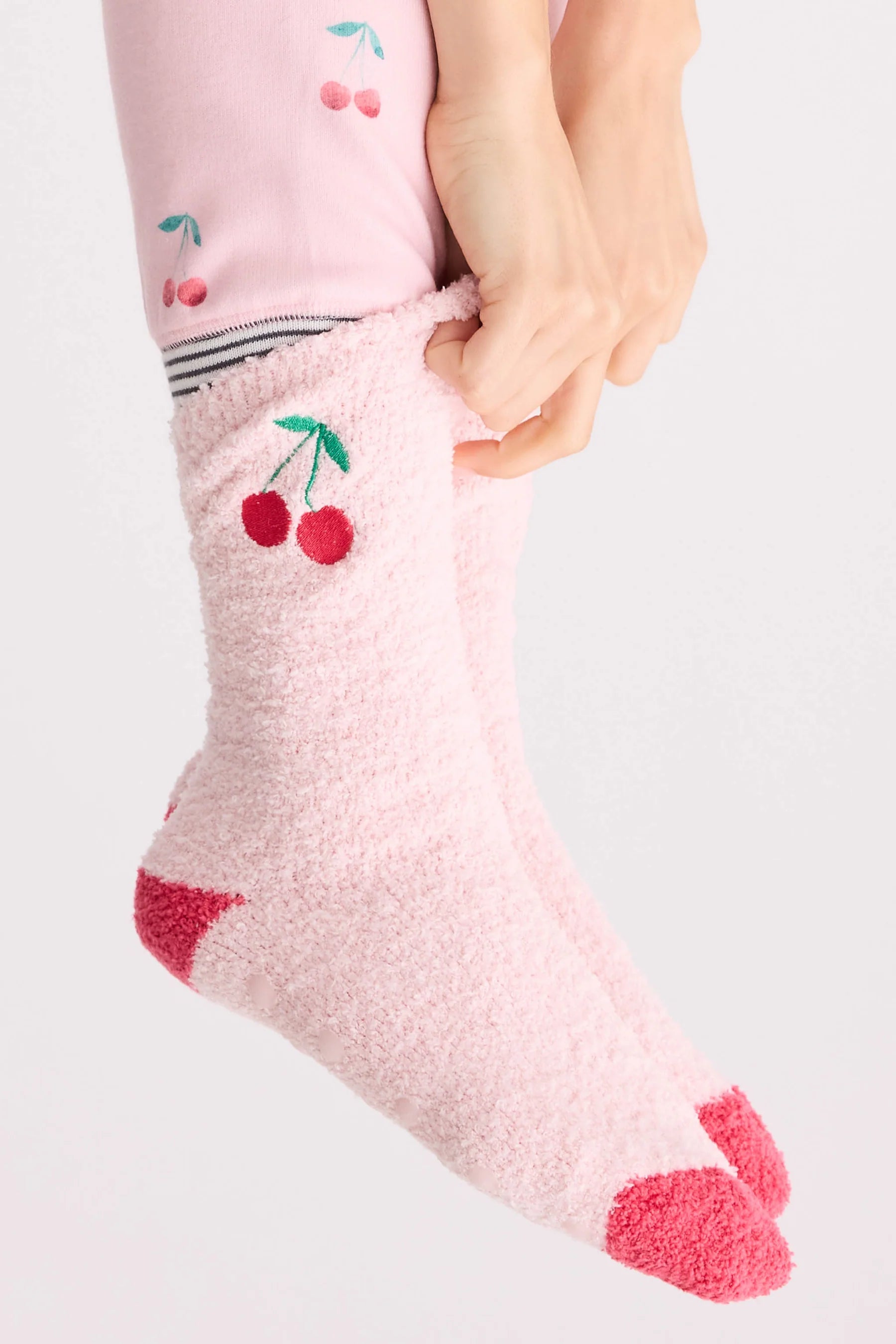 Ballet Pink Cherry Sock