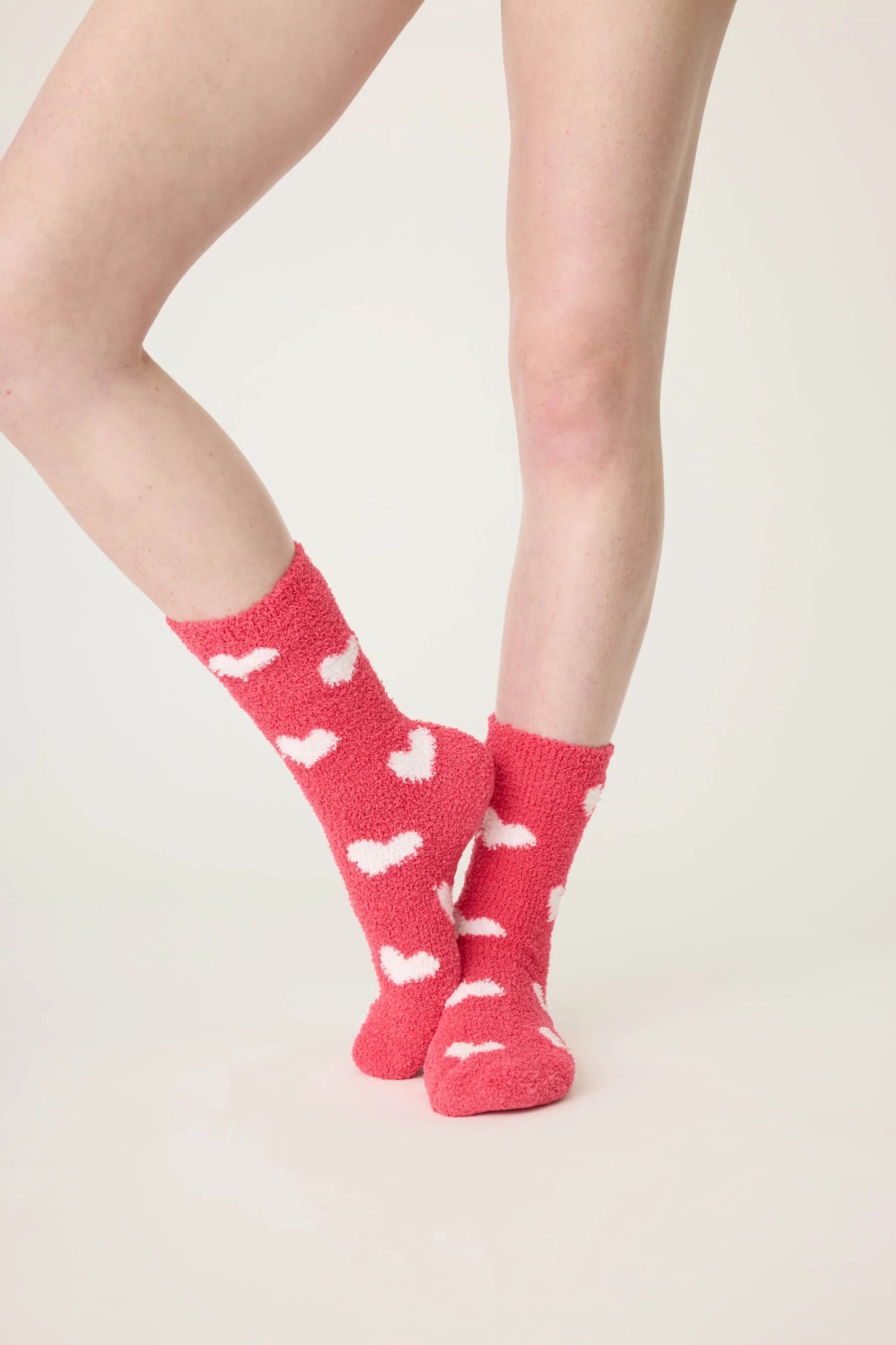 Ruby Red Heart Socks