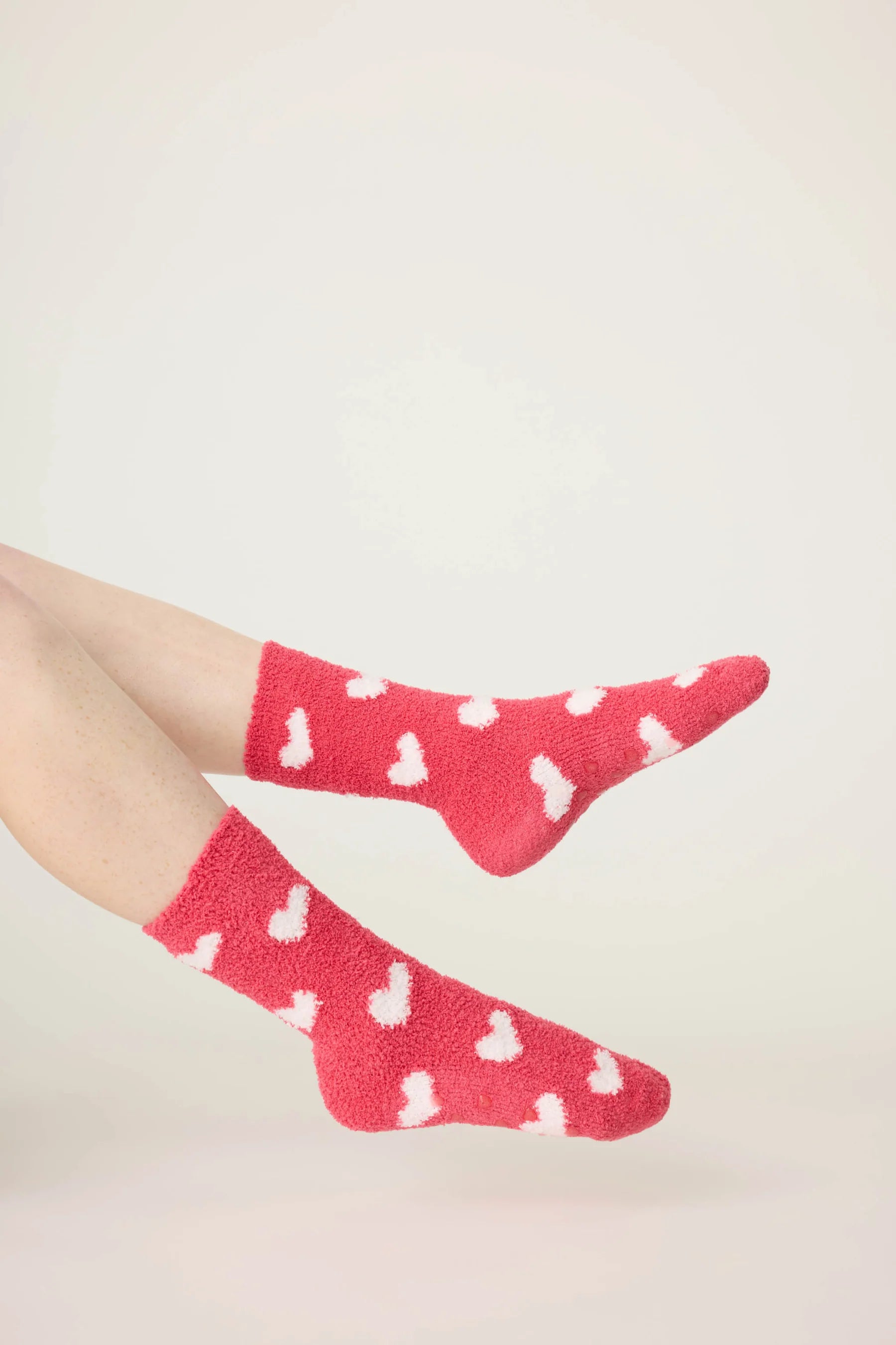 Ruby Red Heart Socks