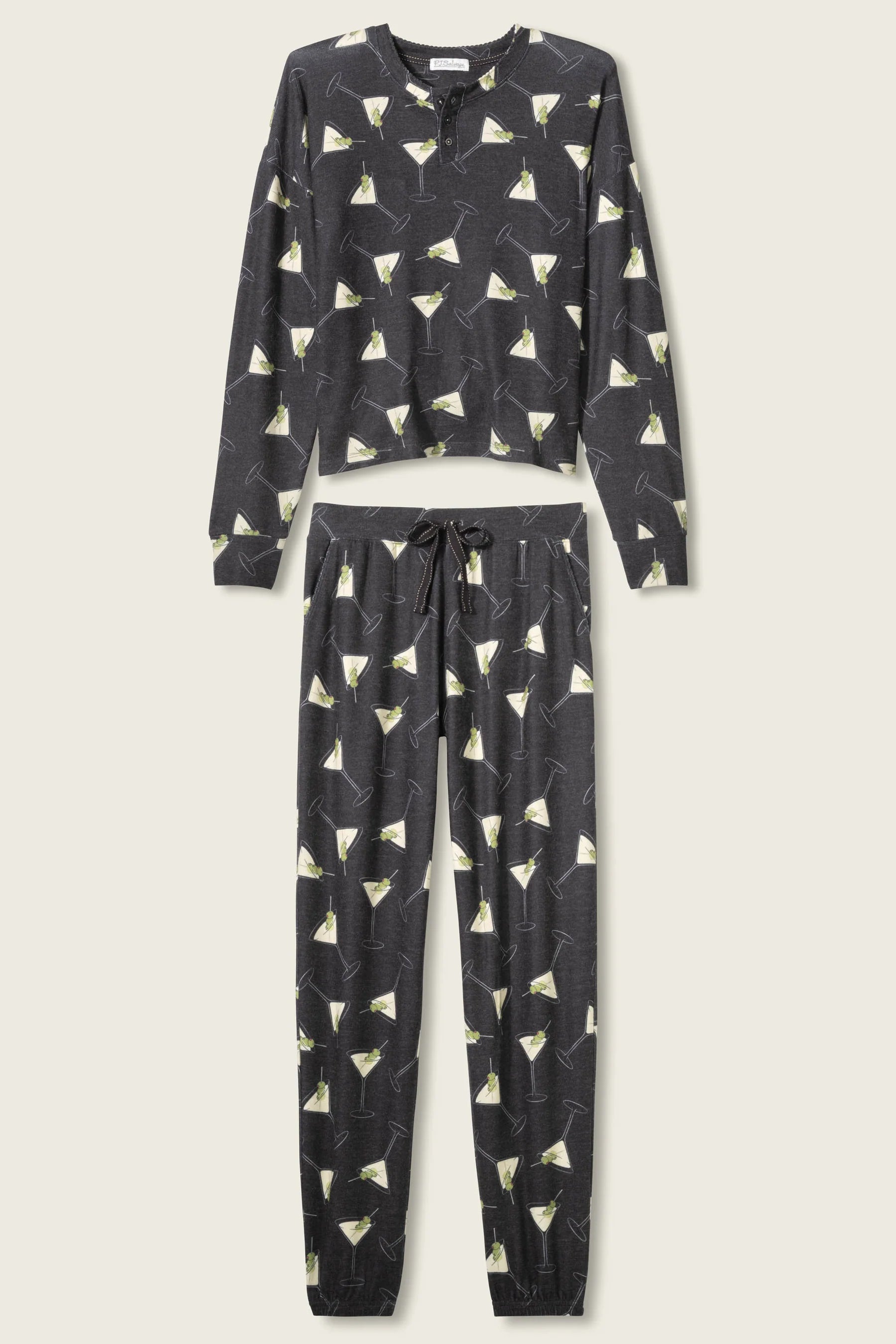 Merrier With A Martini PJ Set