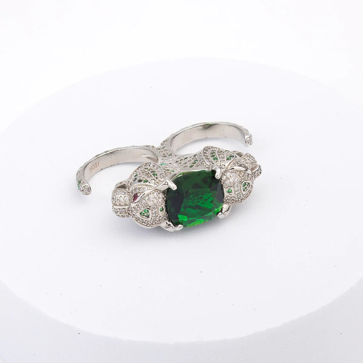 Silver Santa Pantera Duo Ring