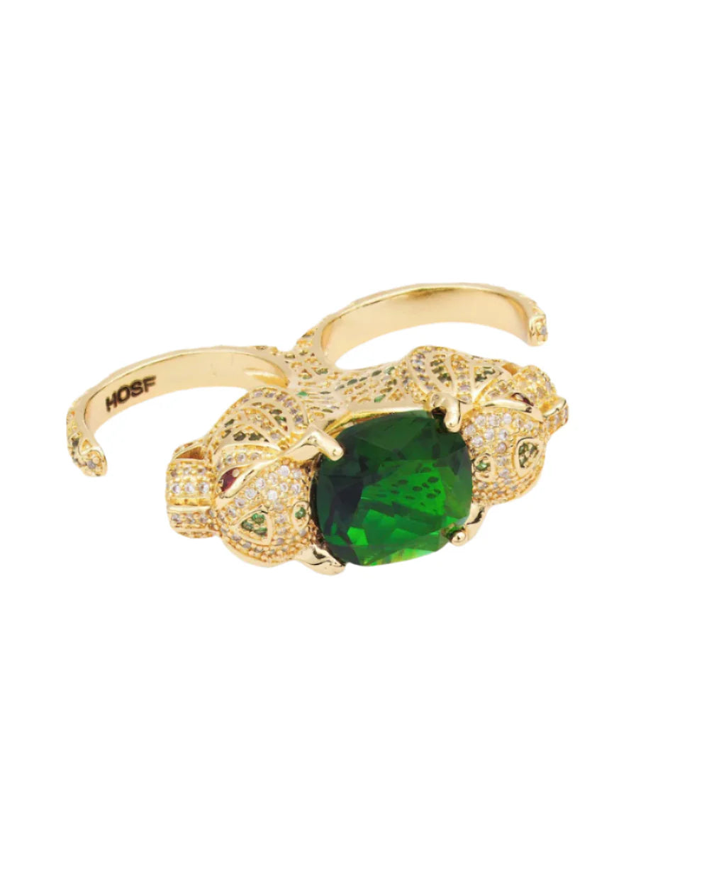 Gold Santa Pantera Duo Ring