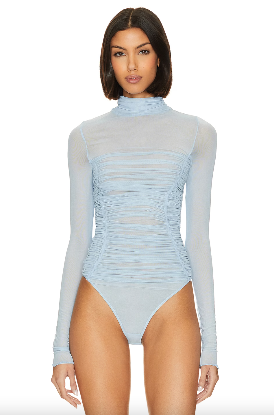 Silver Blues Over It All Bodysuit