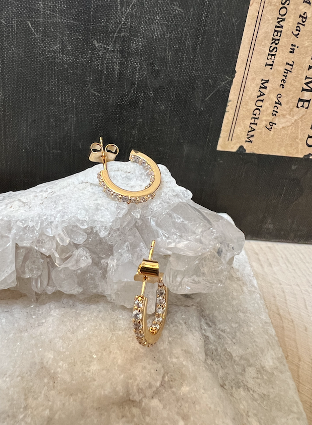 Grace Diamond Hoops