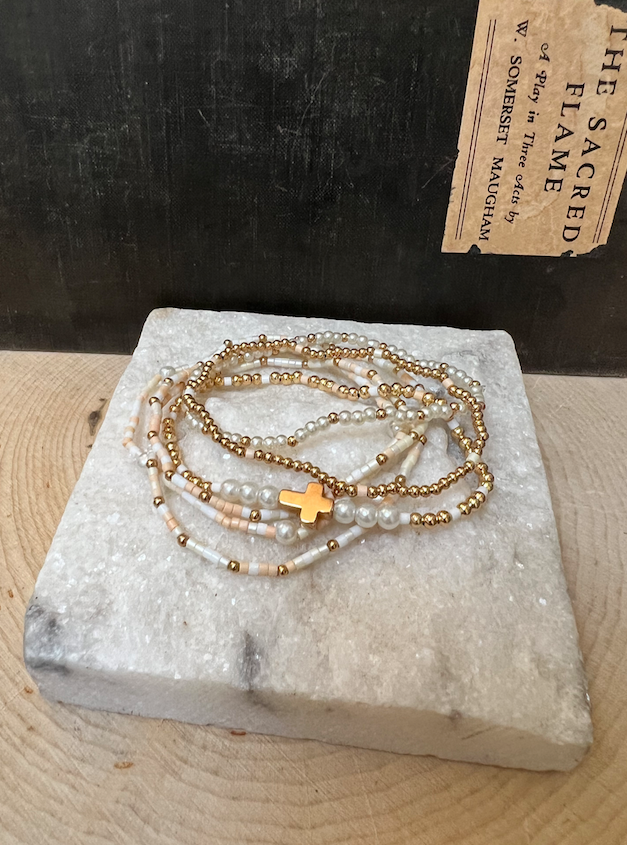 Natural Bead Bracelet Set
