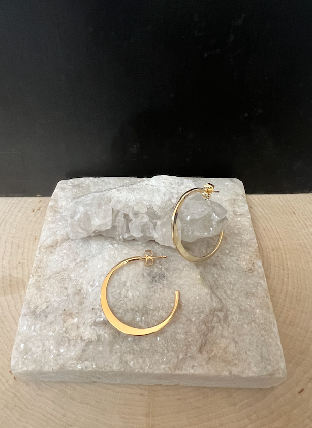 Classic Gold Hoops Medium