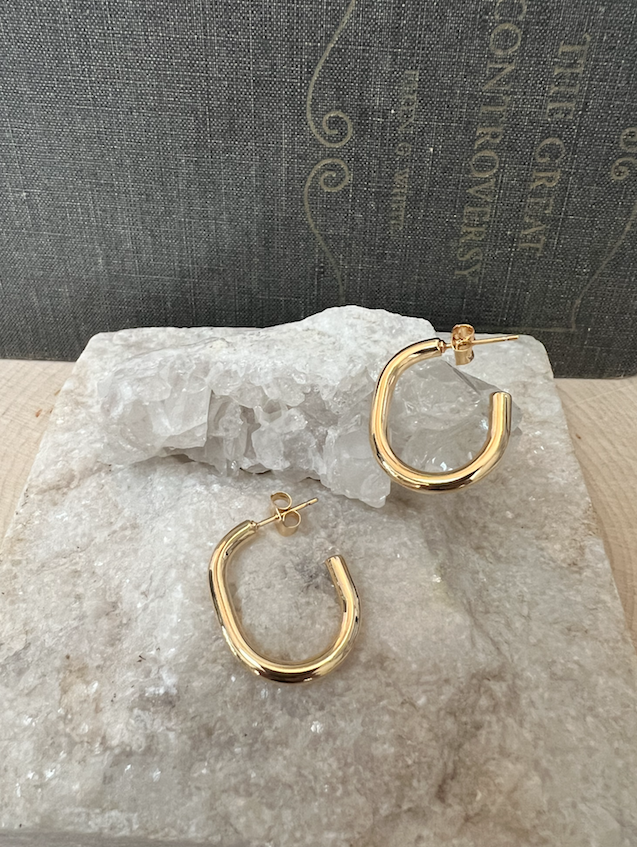 Gold Keely Hoops