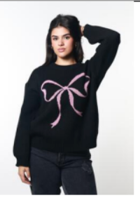 Black Bow Sweatshirt