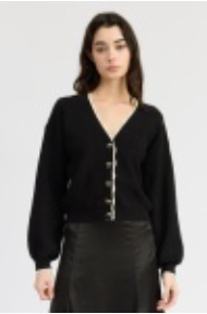 Black Evangeline Cardigan