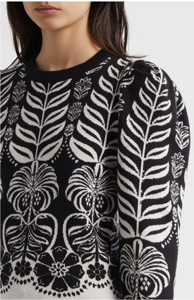 Ainika Tropical Knit Blouse