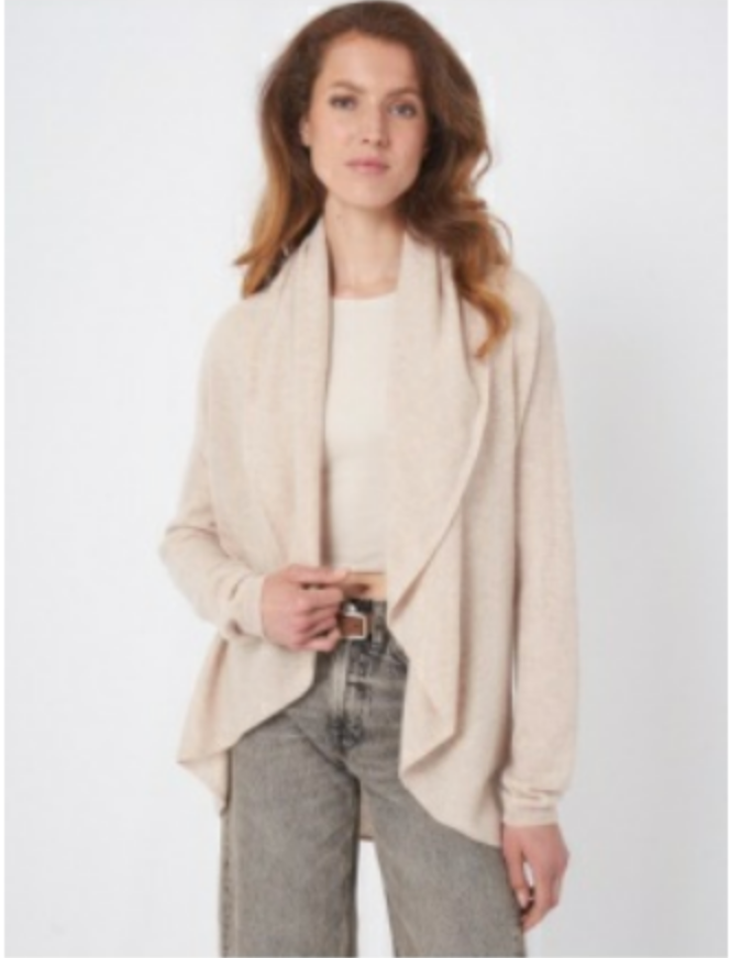 Sand Shawl Cashmere Cardigan