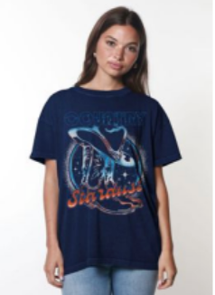 Navy Country Stardust Tee