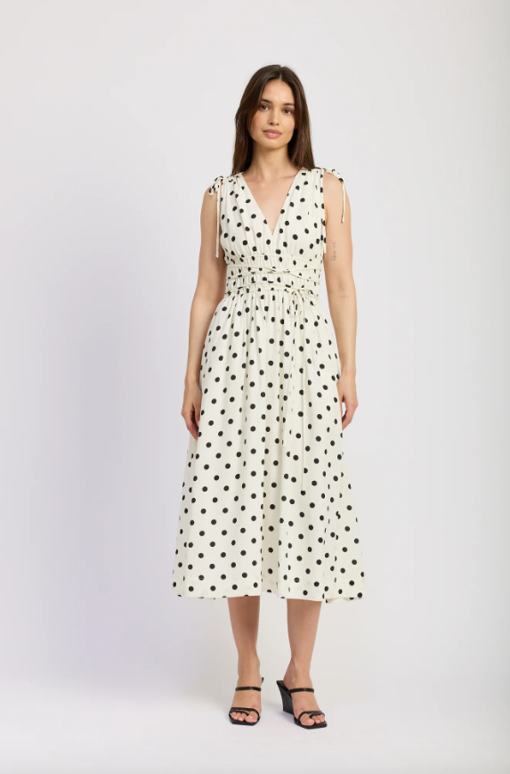 Polka Dot Harley Midi