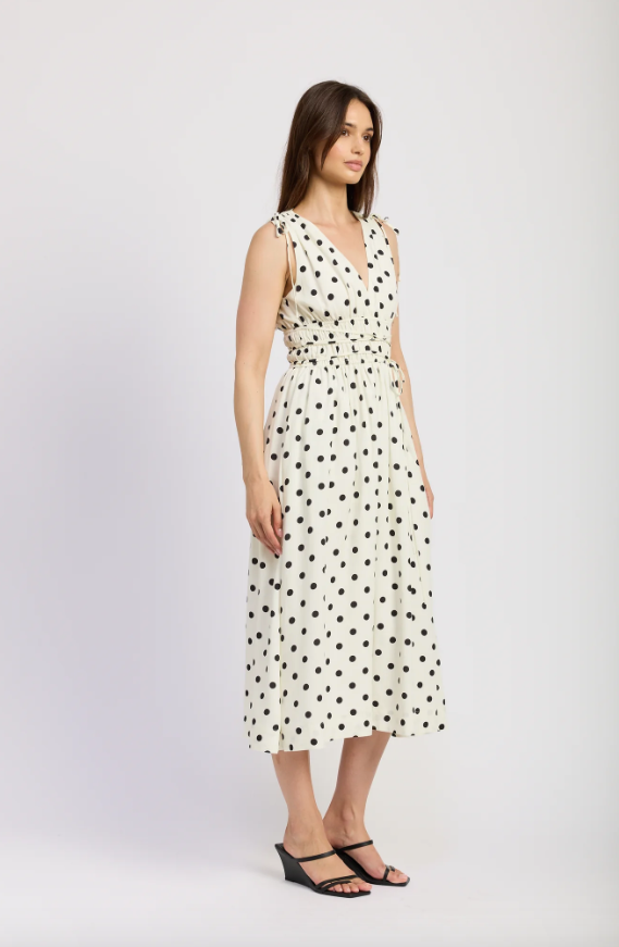 Polka Dot Harley Midi
