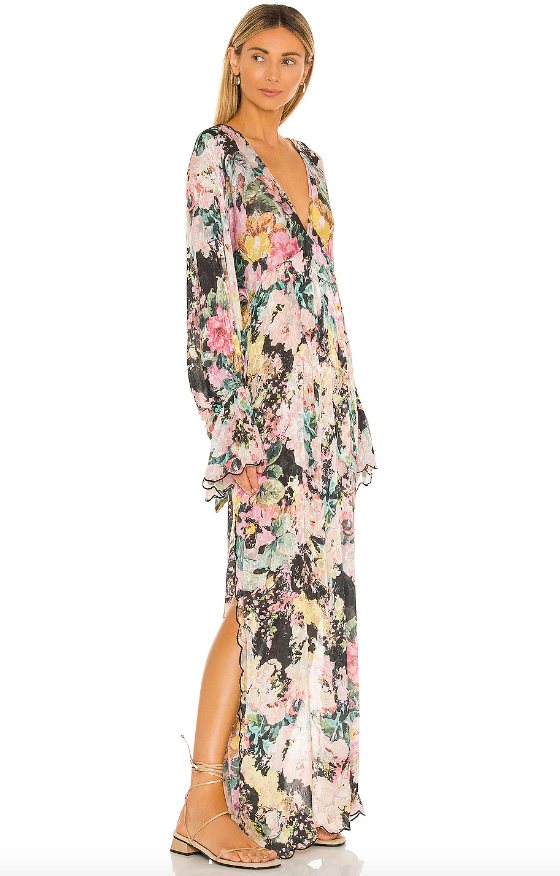Black Teien Kaftan Dress