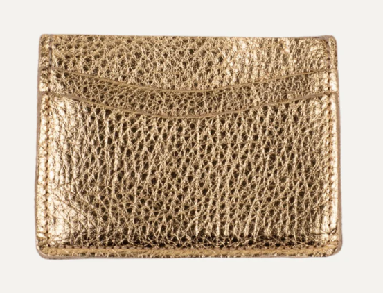 Gold Metallic Card Holder