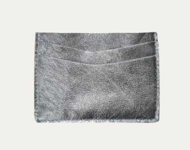 Silver Metallic Card Holder