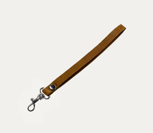 Cognac Silver Wristlet Strap Attachment