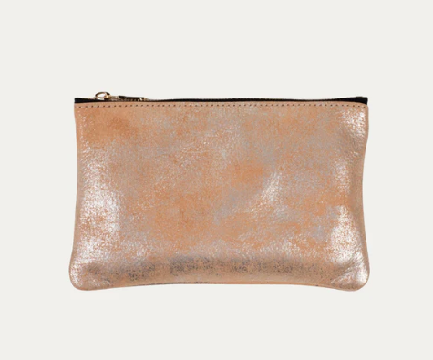 Blush Metallic Pouch