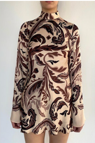 Brown Lira Mini Dress