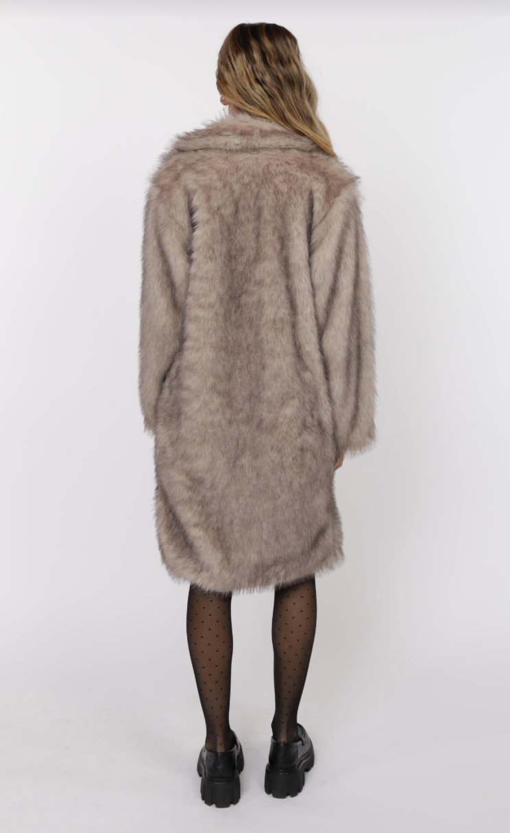 Pixie Tipped Fur Coat