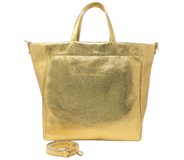 Gold Raquel Tote Bag