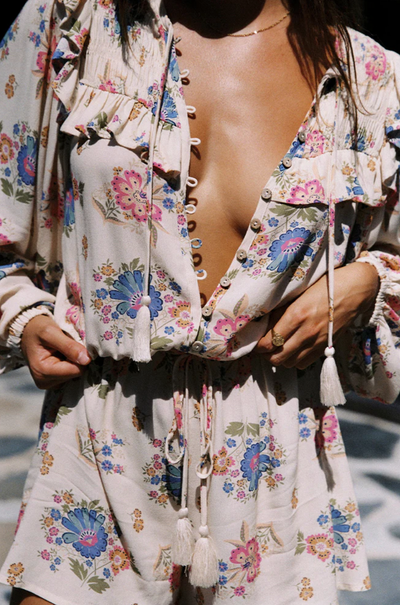Cream Solstice Romper
