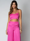 Rose Silky Le Bra Top