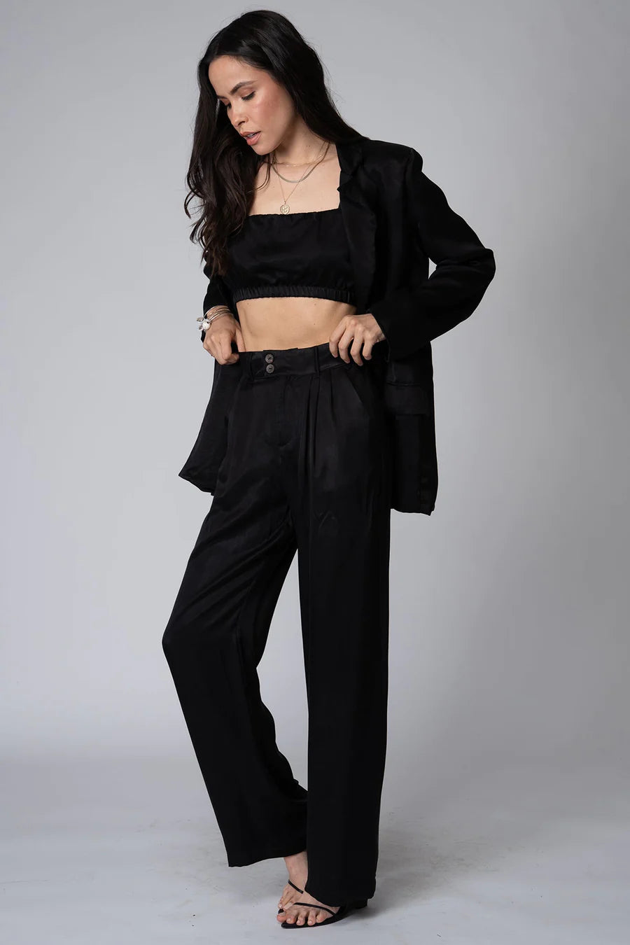 Silky Pleated Pant