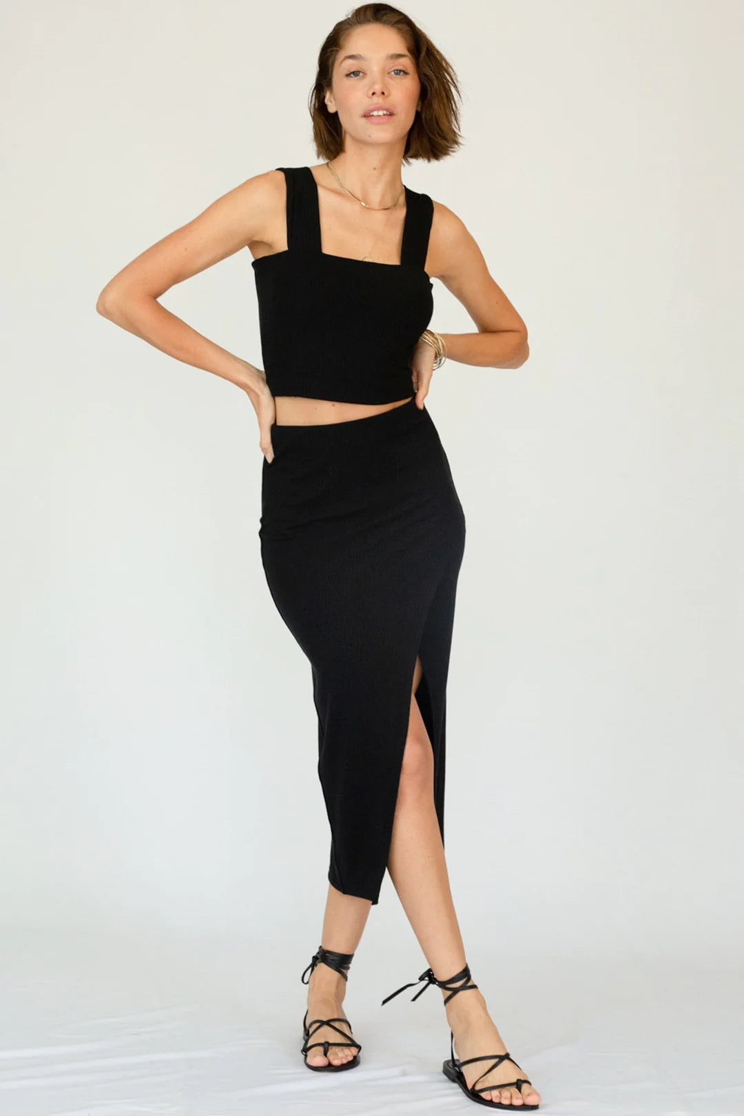 Black Crossfire Skirt