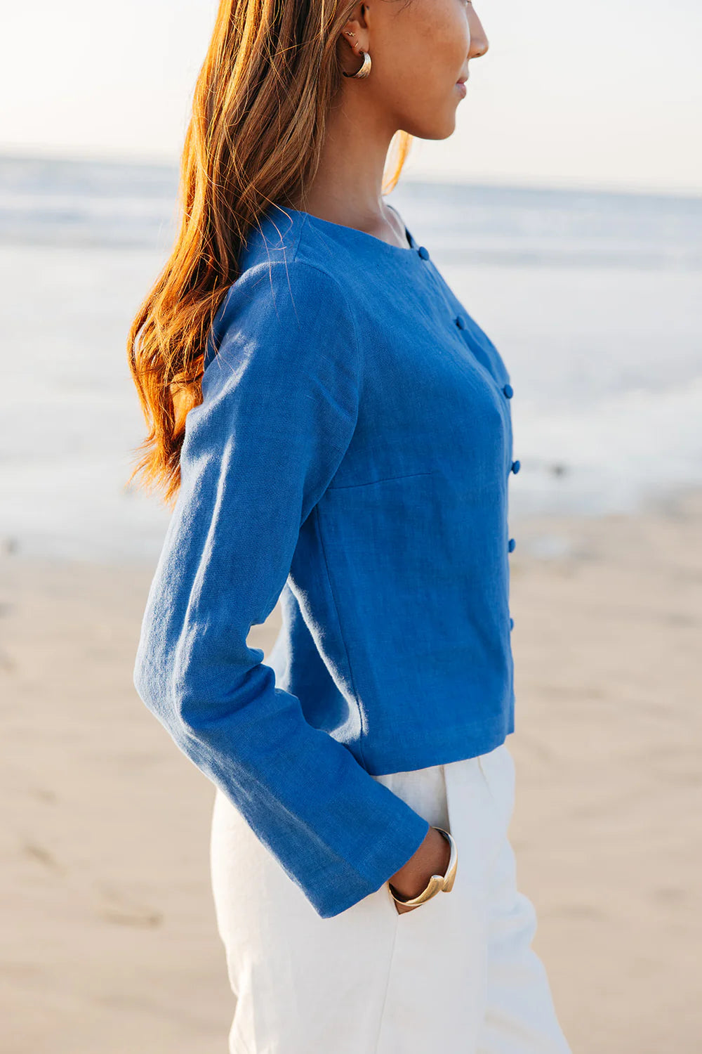 Blue Bessette Linen