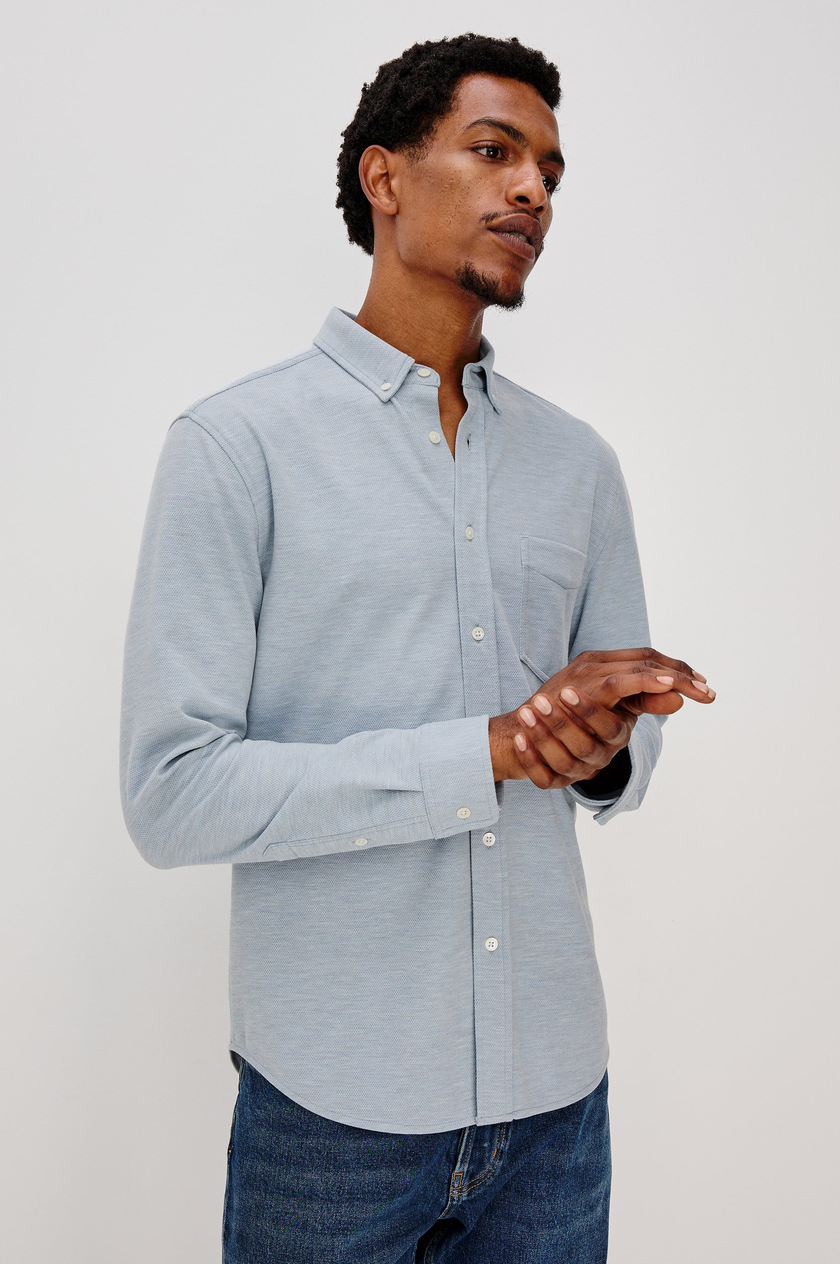 Blue Oxford Vincent