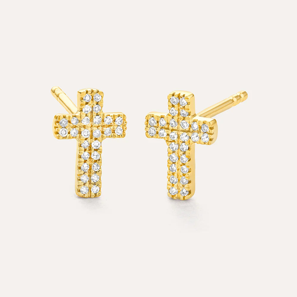 Small Cross Studs